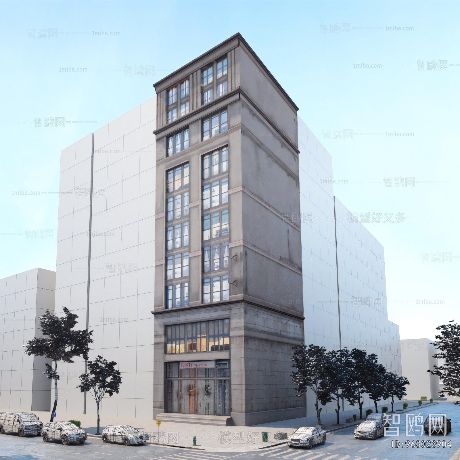 European Style Appearance Of Commercial Building