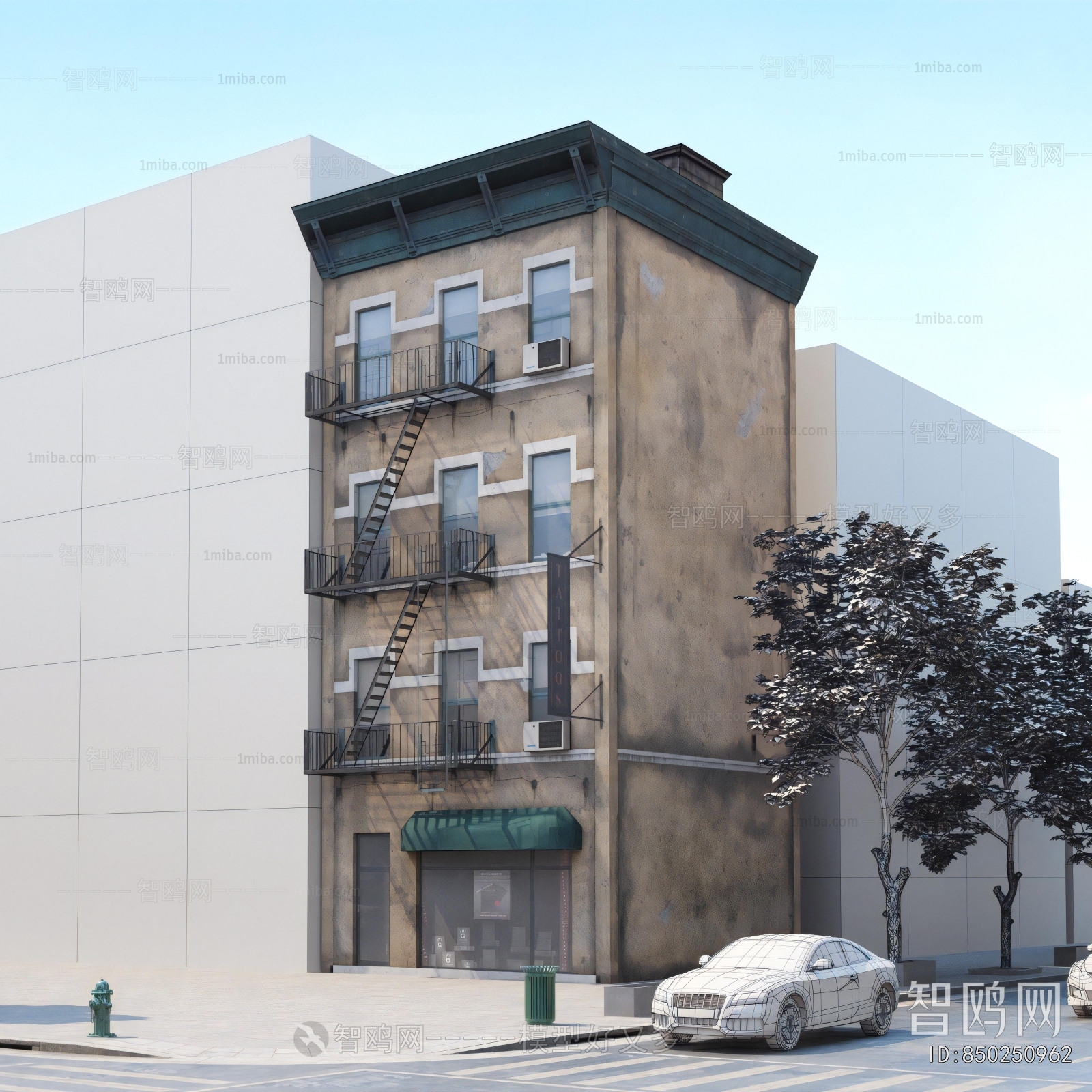 European Style Appearance Of Commercial Building