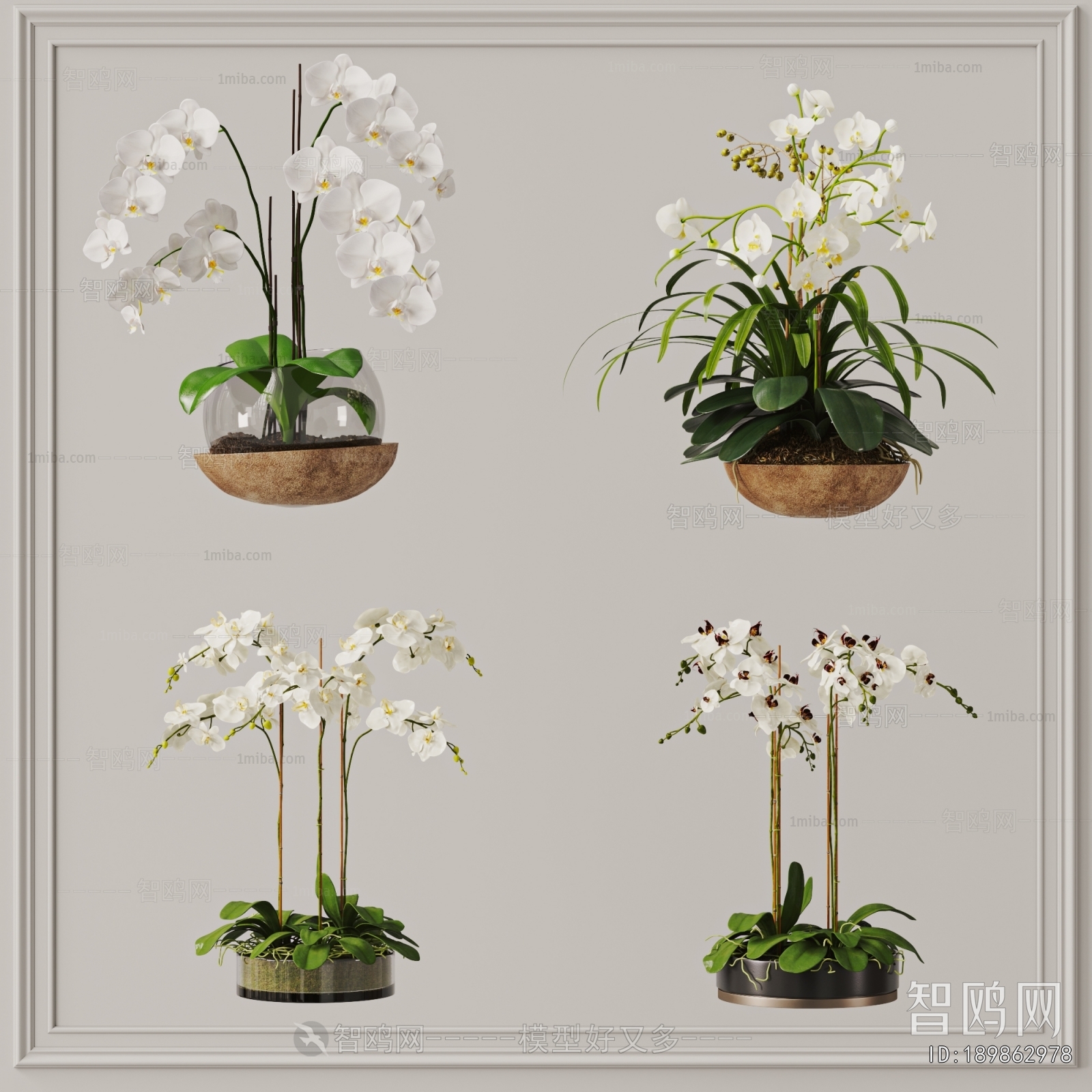 Modern Potted Green Plant