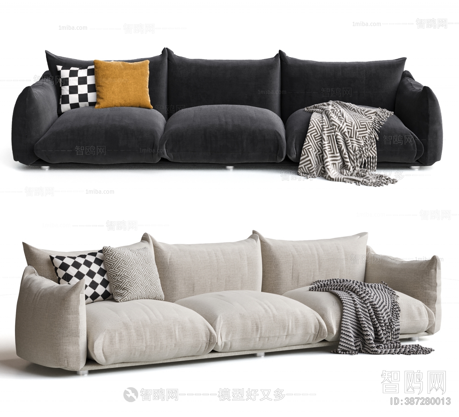 Modern Three-seat Sofa