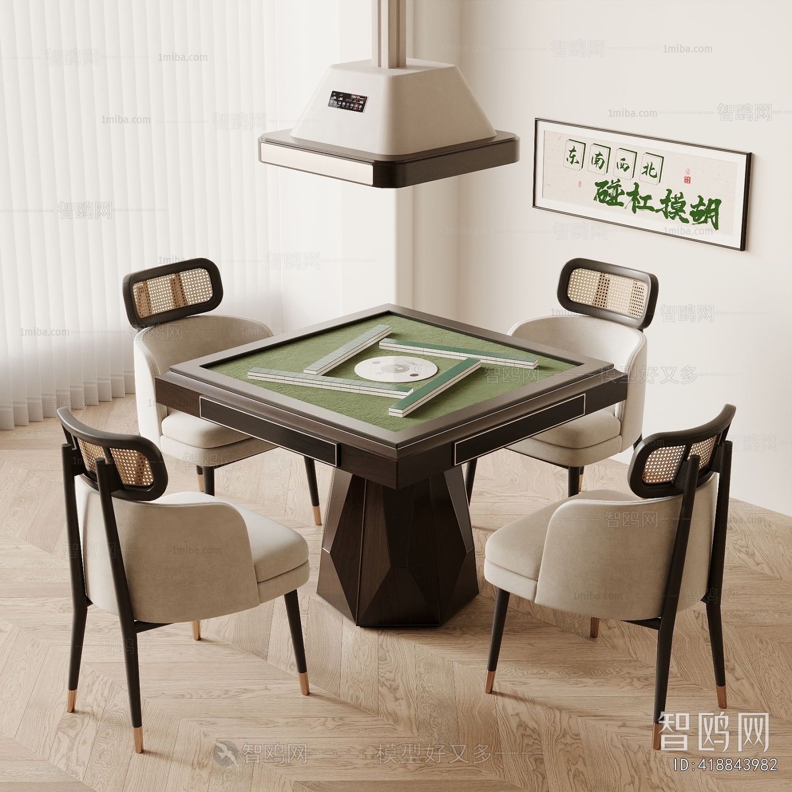 New Chinese Style Mahjong Tables And Chairs