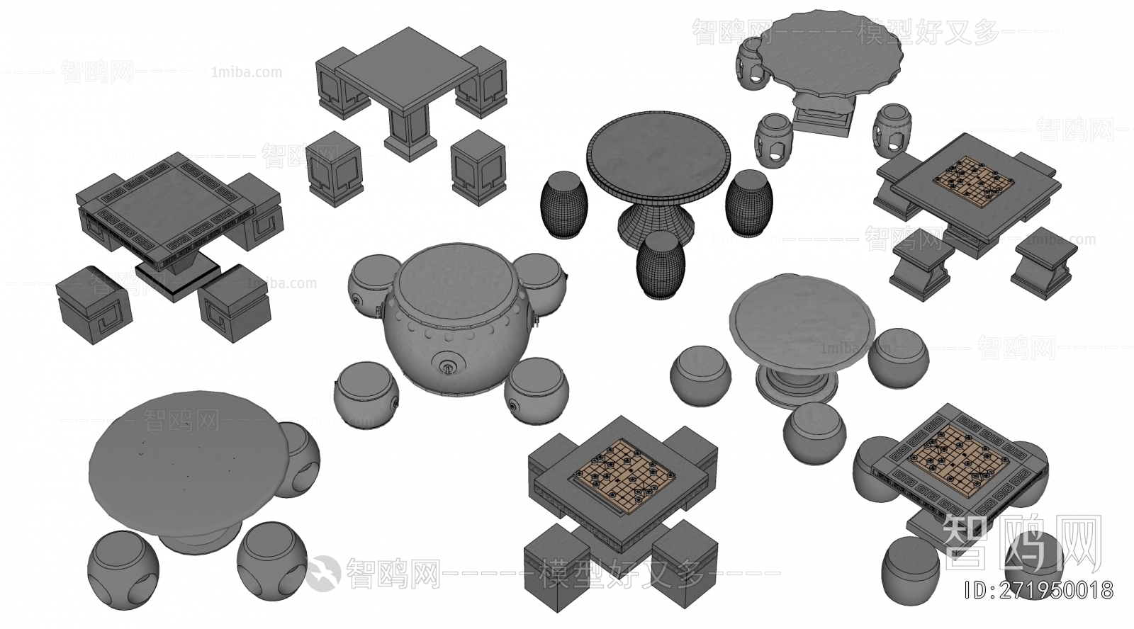New Chinese Style Outdoor Tables And Chairs