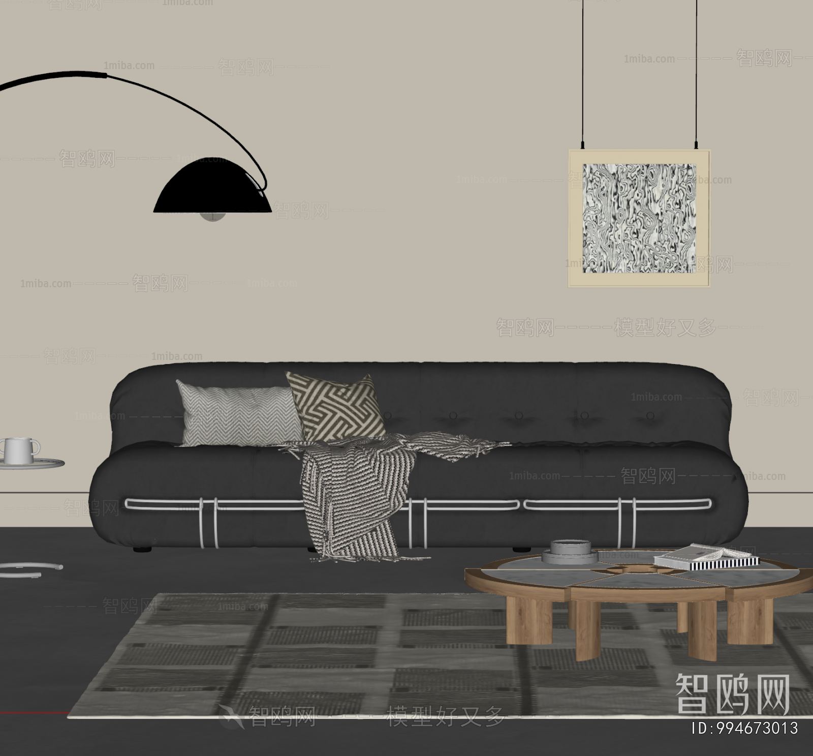 Modern Three-seat Sofa