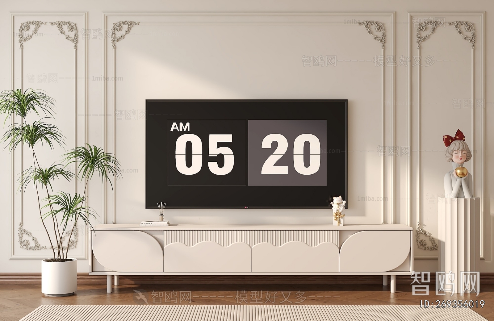 French Style TV Cabinet