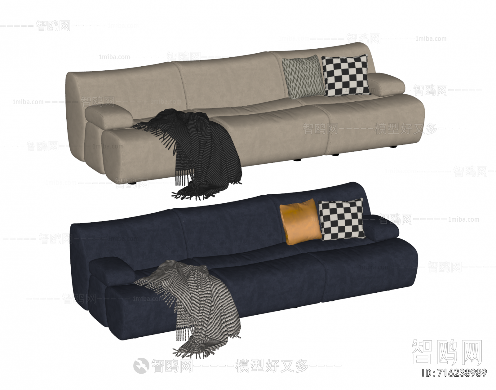 Modern Three-seat Sofa