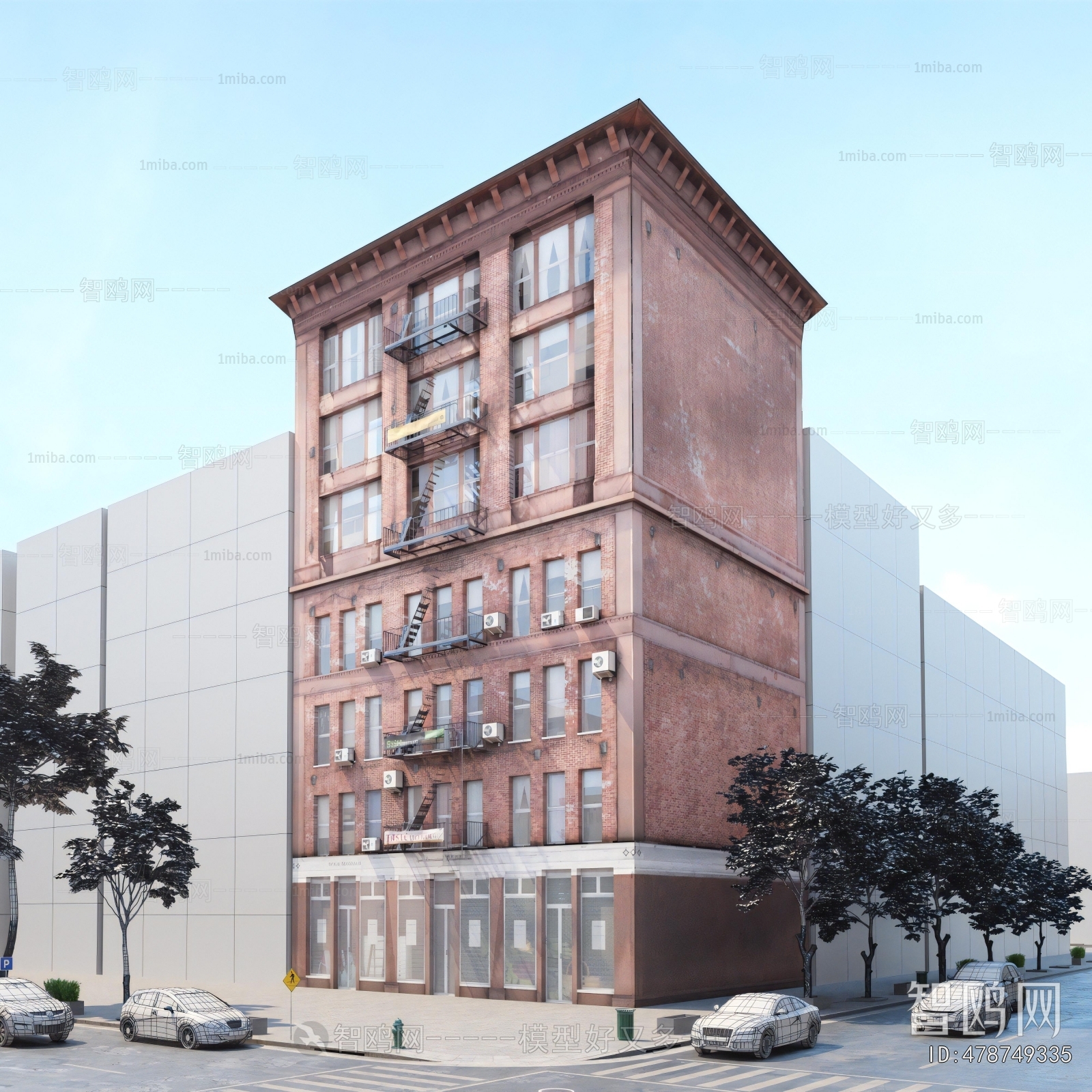 European Style Appearance Of Commercial Building