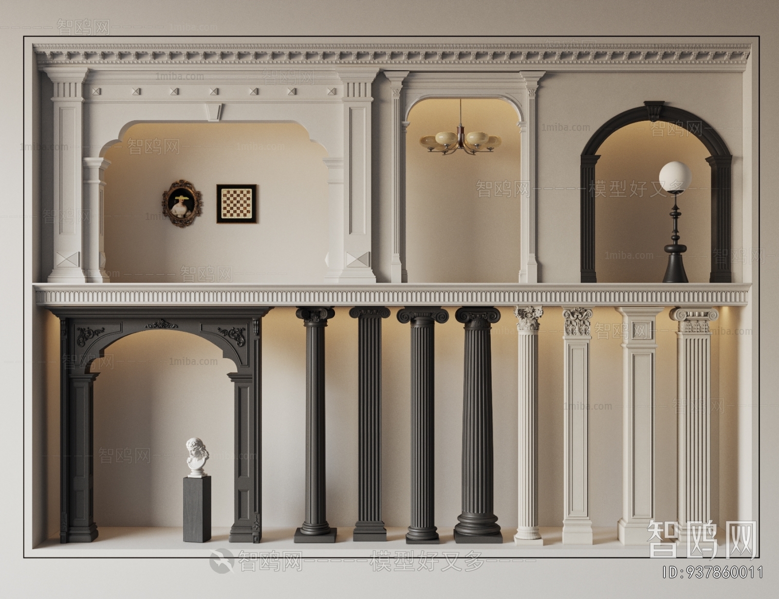 European Style Roman Pillar