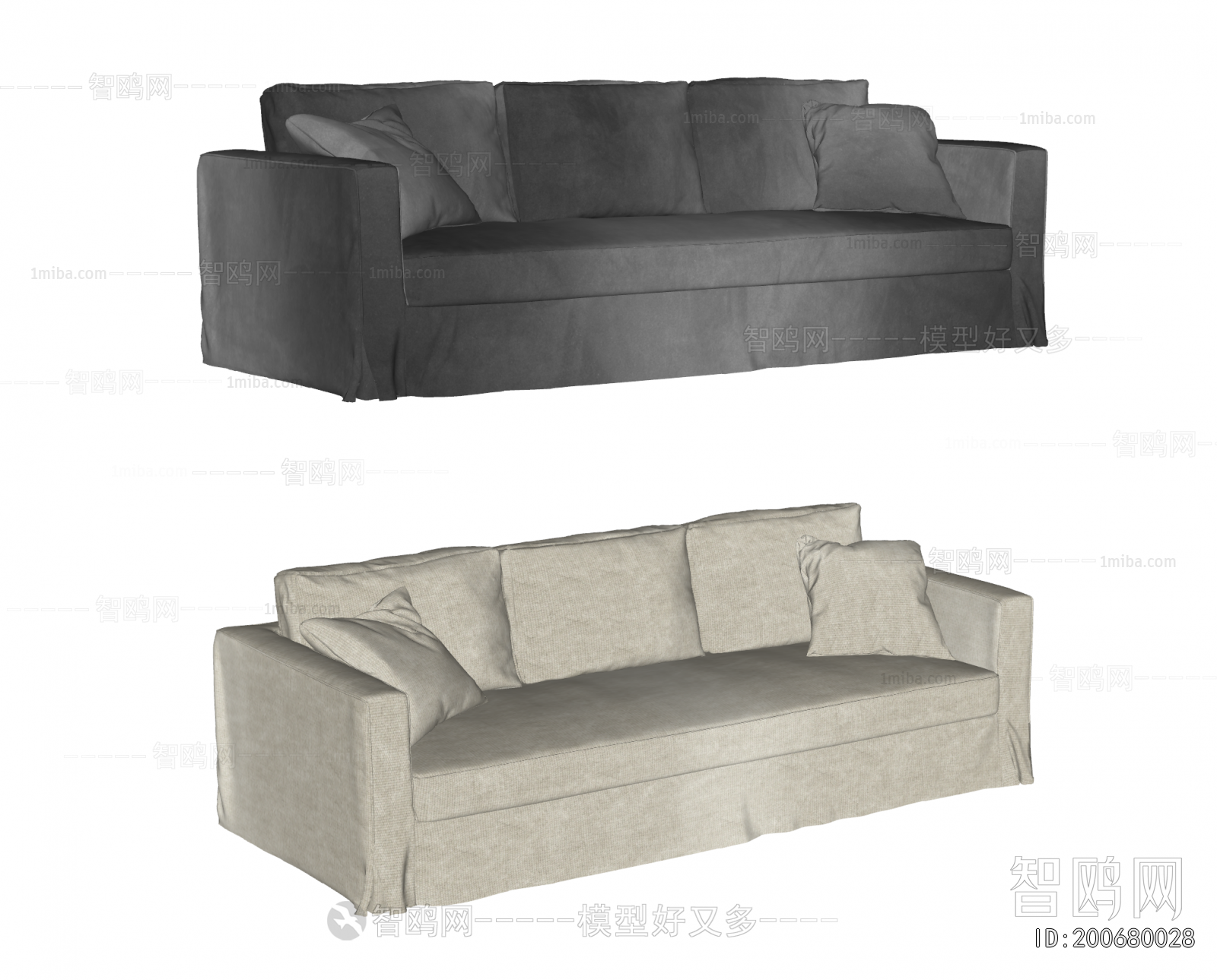 Modern Three-seat Sofa