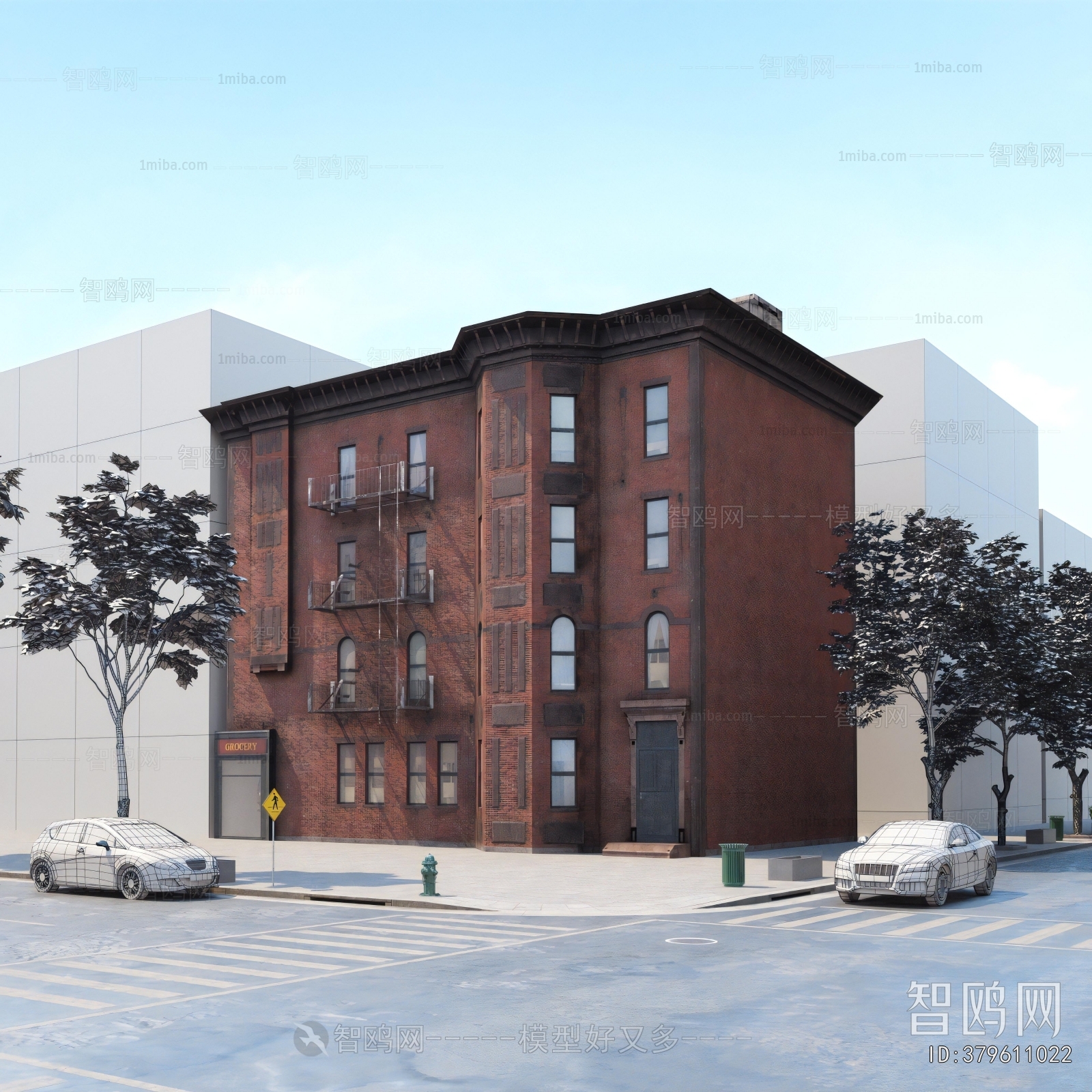 European Style Appearance Of Commercial Building