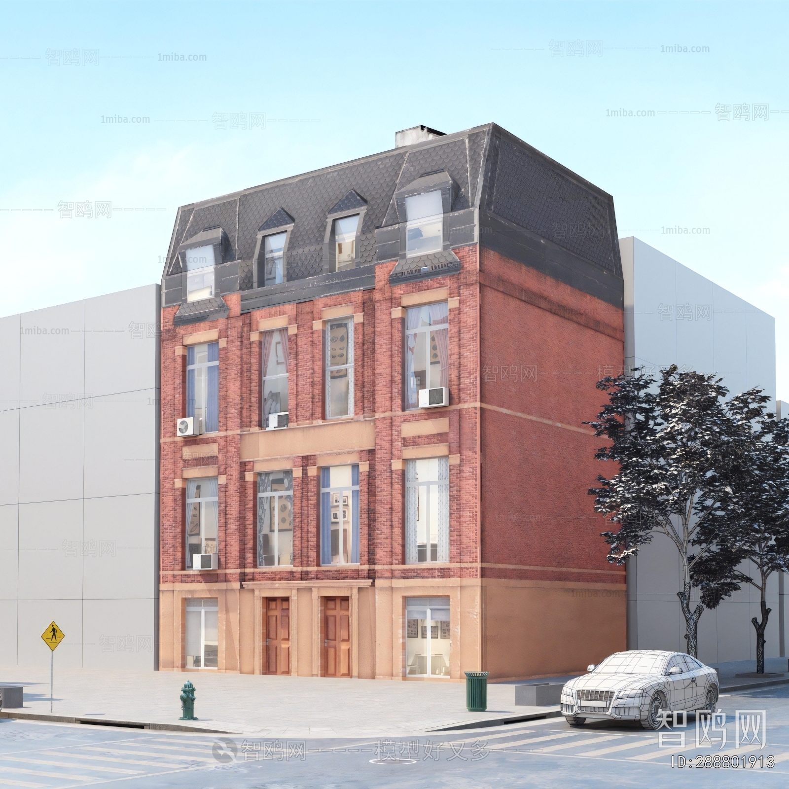 European Style Appearance Of Commercial Building