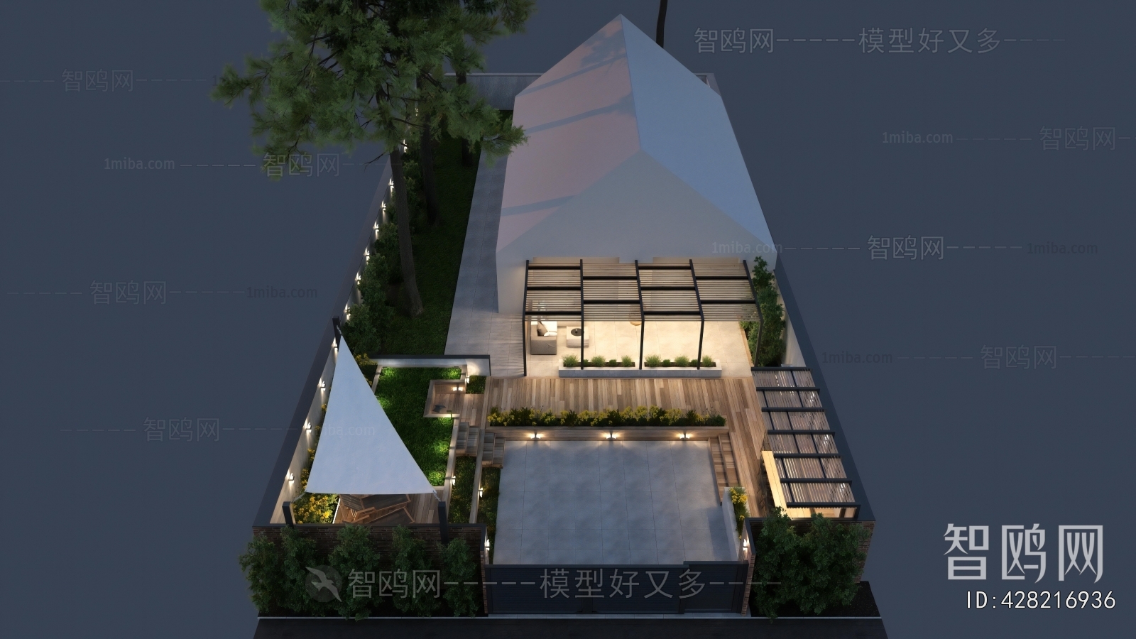 Modern Courtyard/landscape