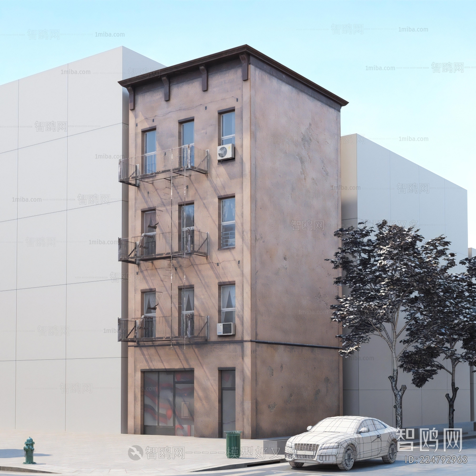 European Style Appearance Of Commercial Building