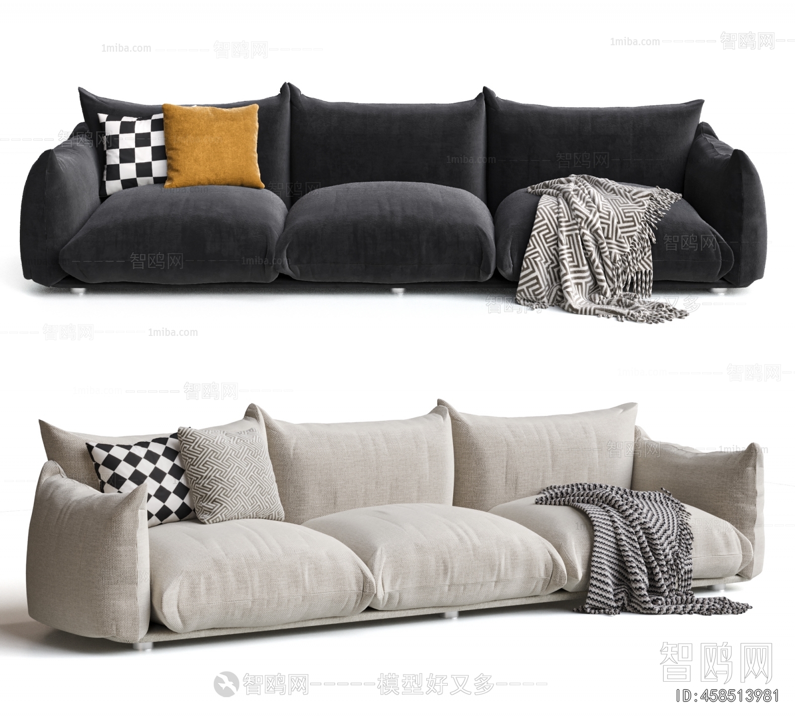 Modern Three-seat Sofa