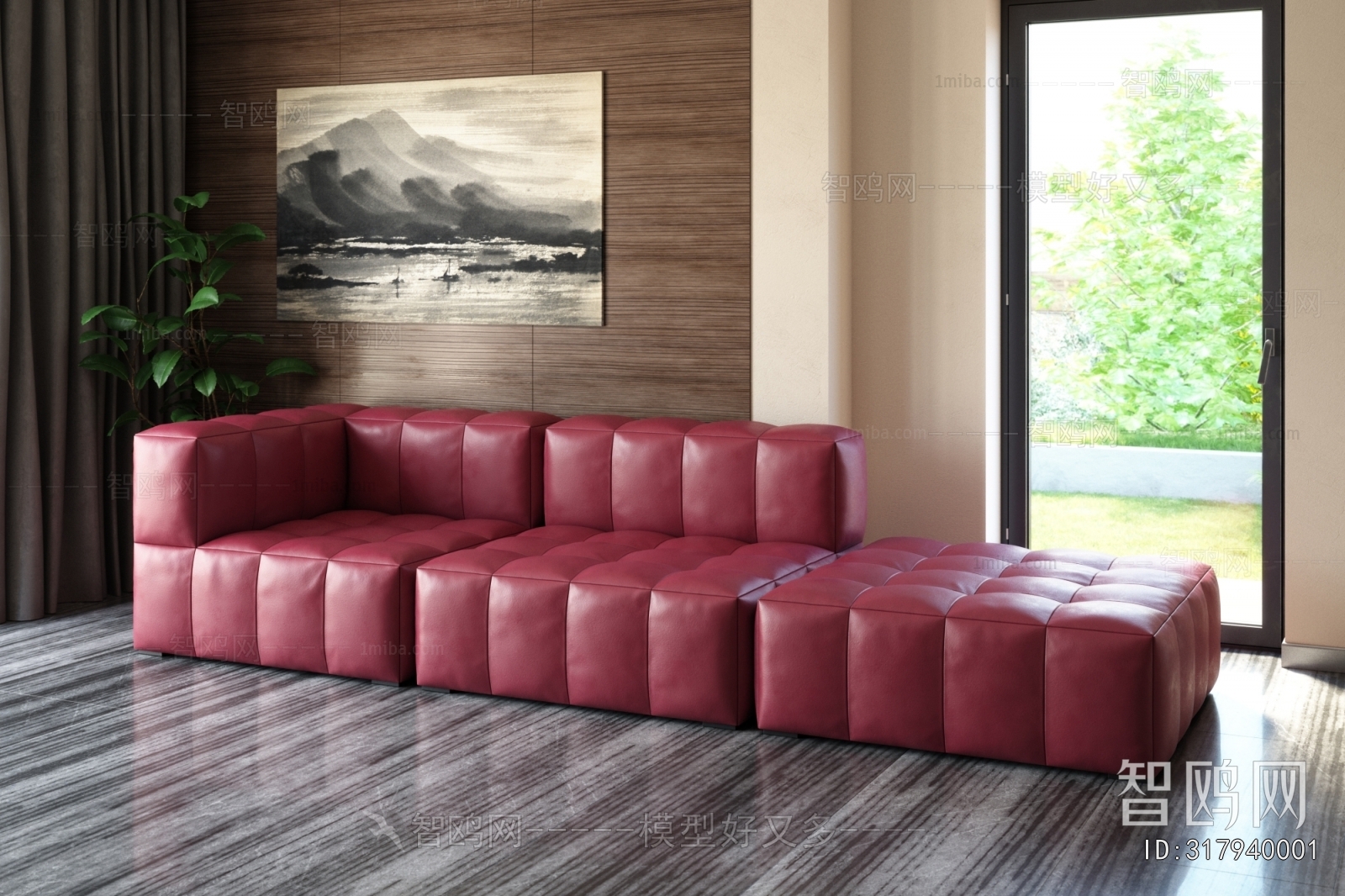 Modern Three-seat Sofa