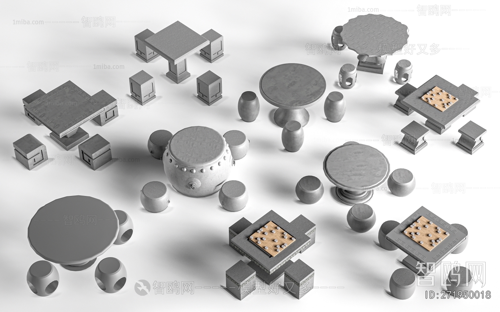 New Chinese Style Outdoor Tables And Chairs