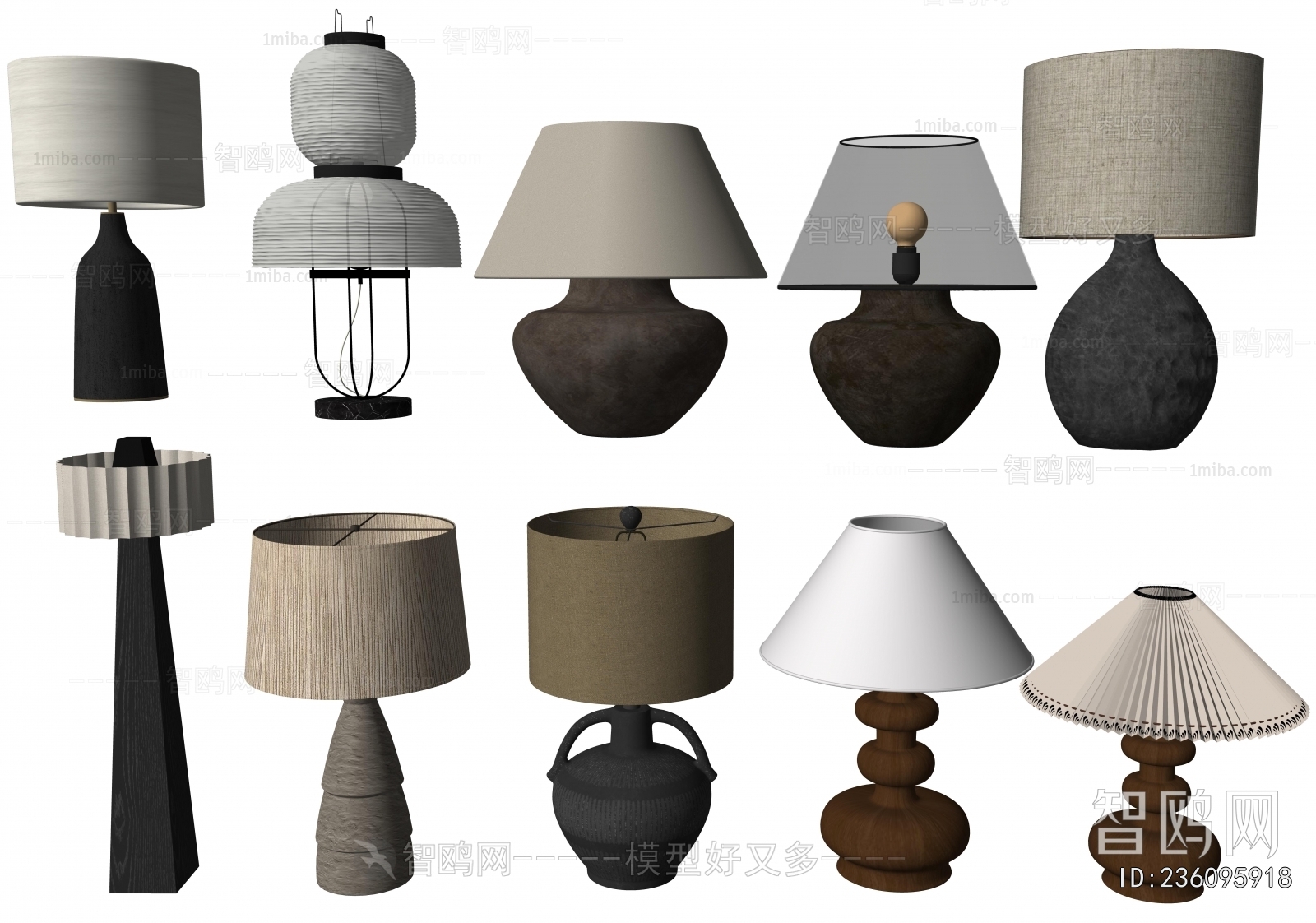 Wabi-sabi Style Table Lamp