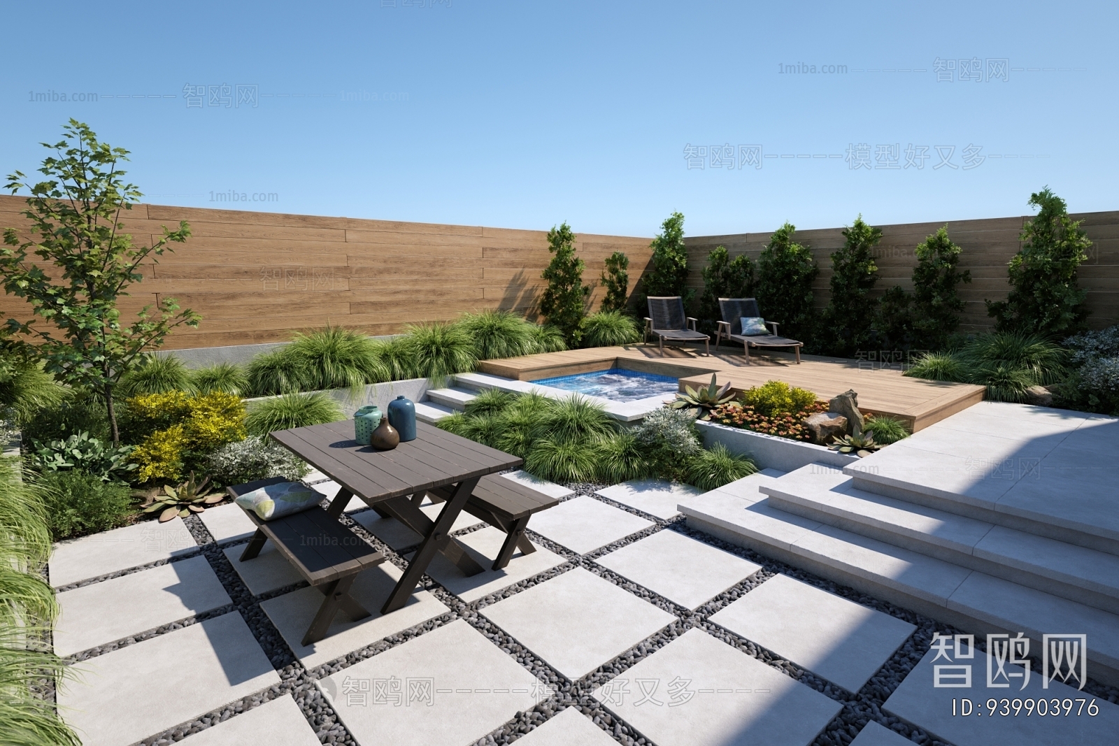 Modern Courtyard/landscape