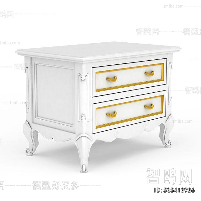 European Style Bedside Cupboard