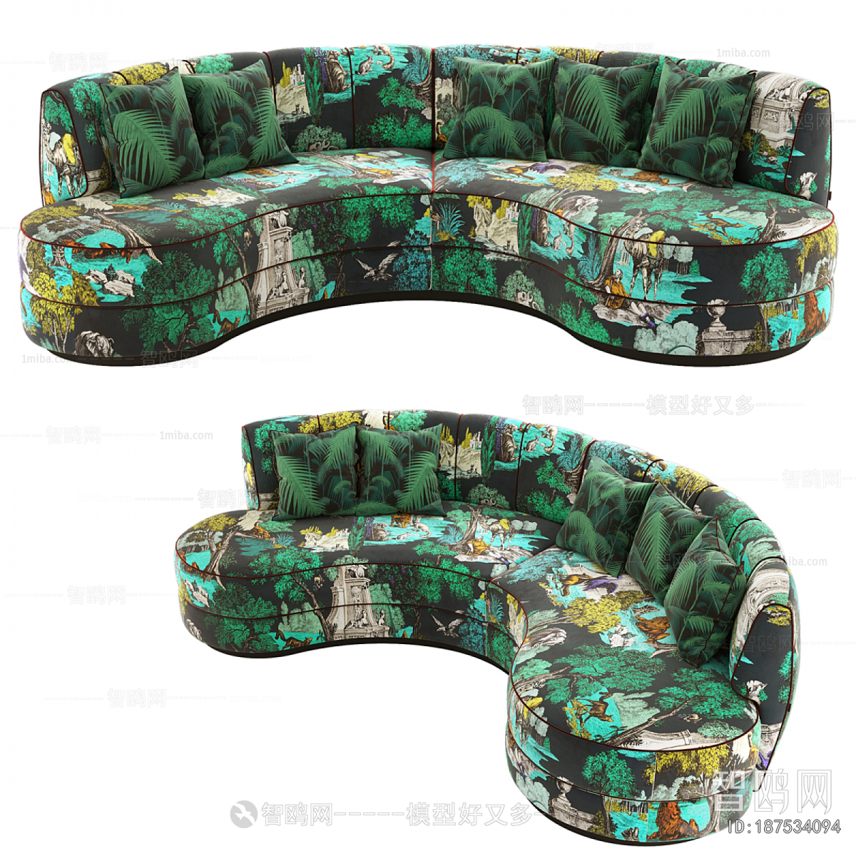 Modern Curved Sofa