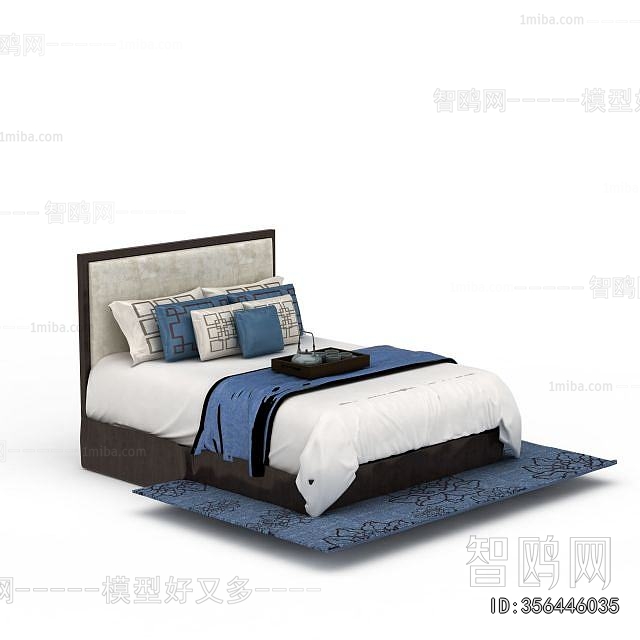 New Chinese Style Double Bed