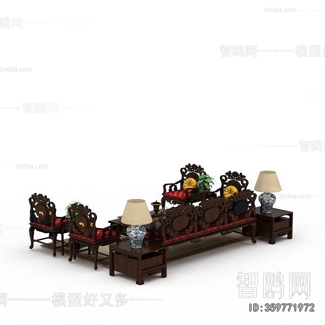 Chinese Style Sofa Combination