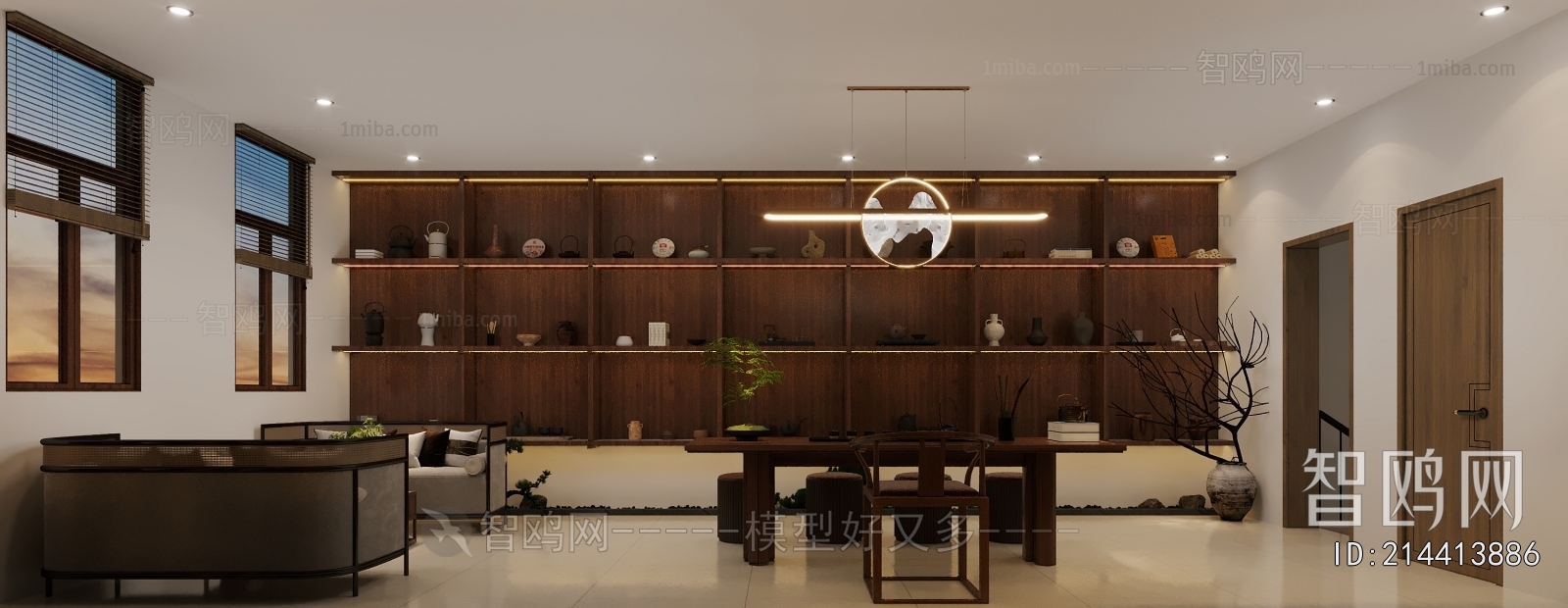 New Chinese Style Reception Room