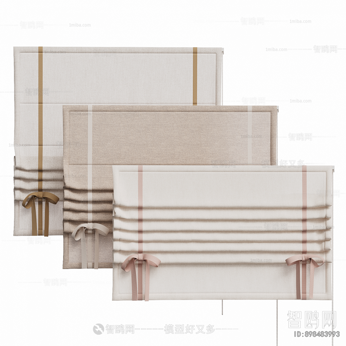 New Chinese Style Roman Curtain