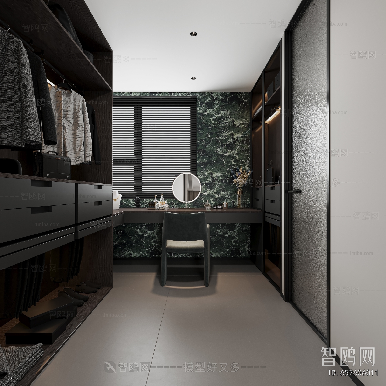 Modern Clothes Storage Area