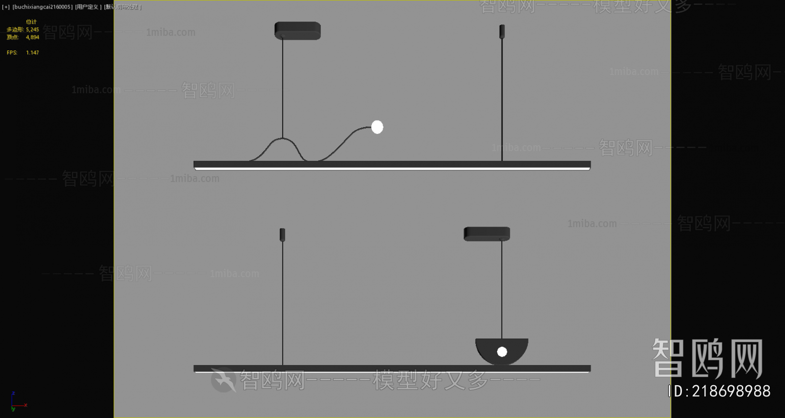 Modern Long Chandelier