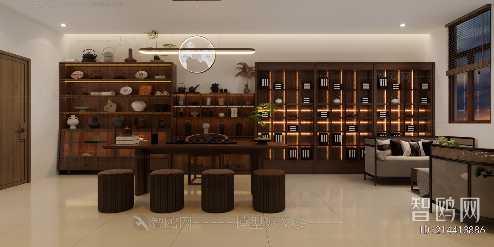 New Chinese Style Reception Room