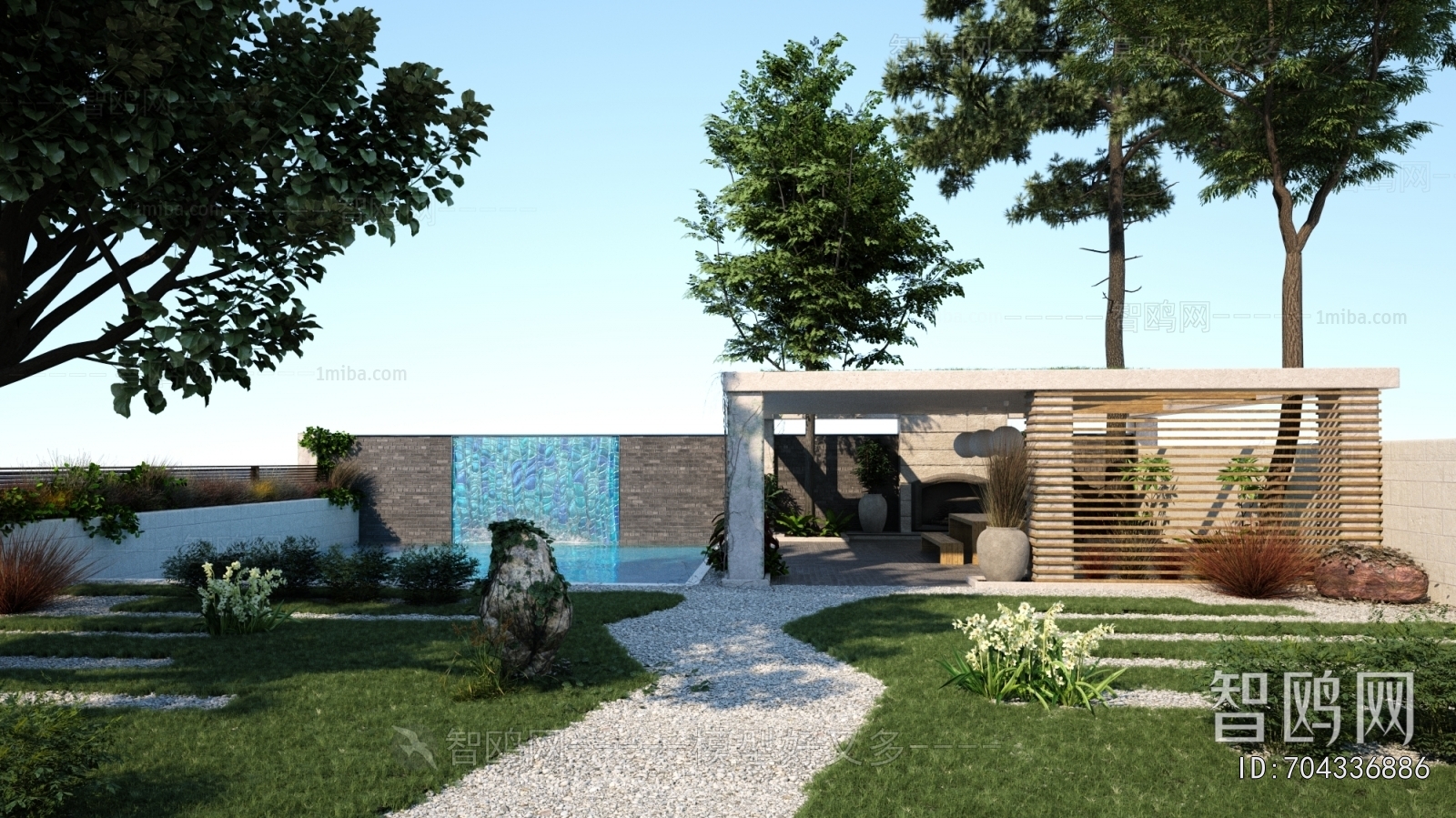 Modern Courtyard/landscape