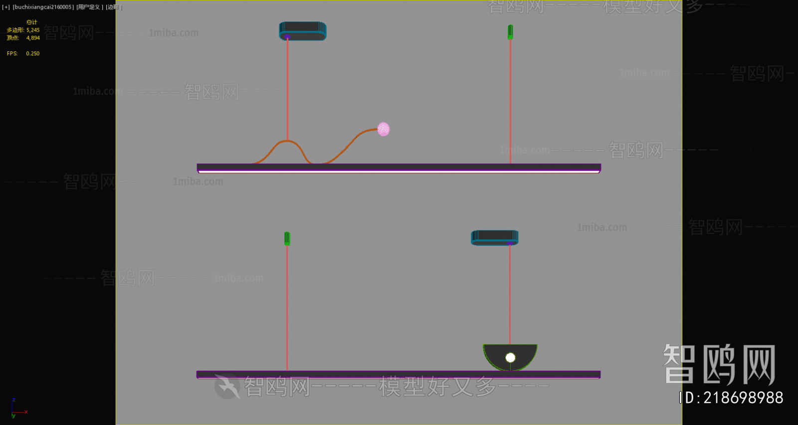 Modern Long Chandelier