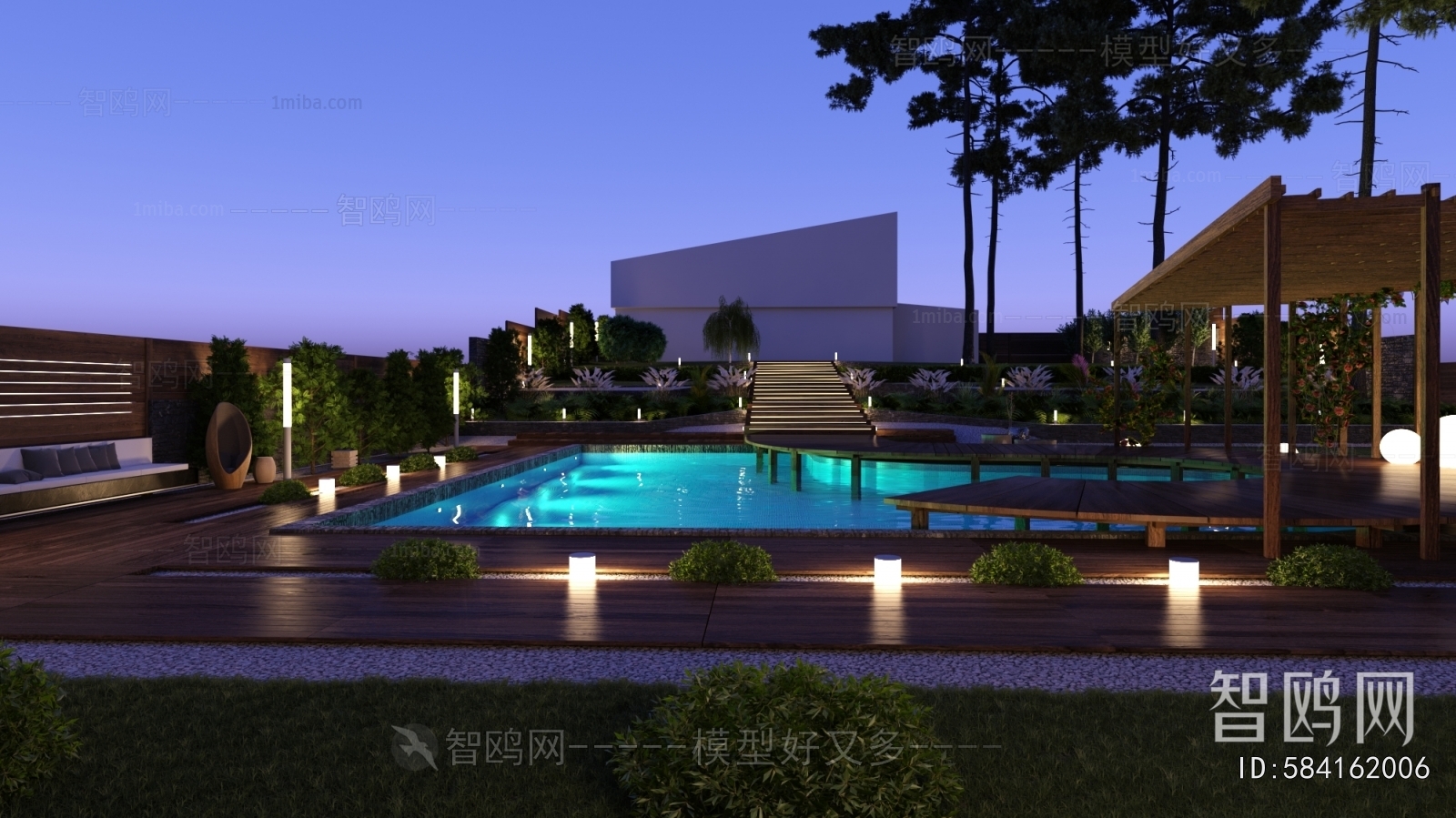 Modern Courtyard/landscape