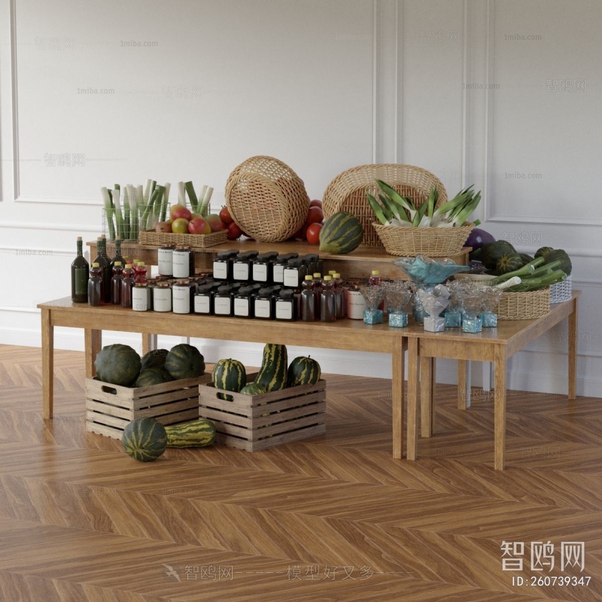 Modern Supermarket Shelf