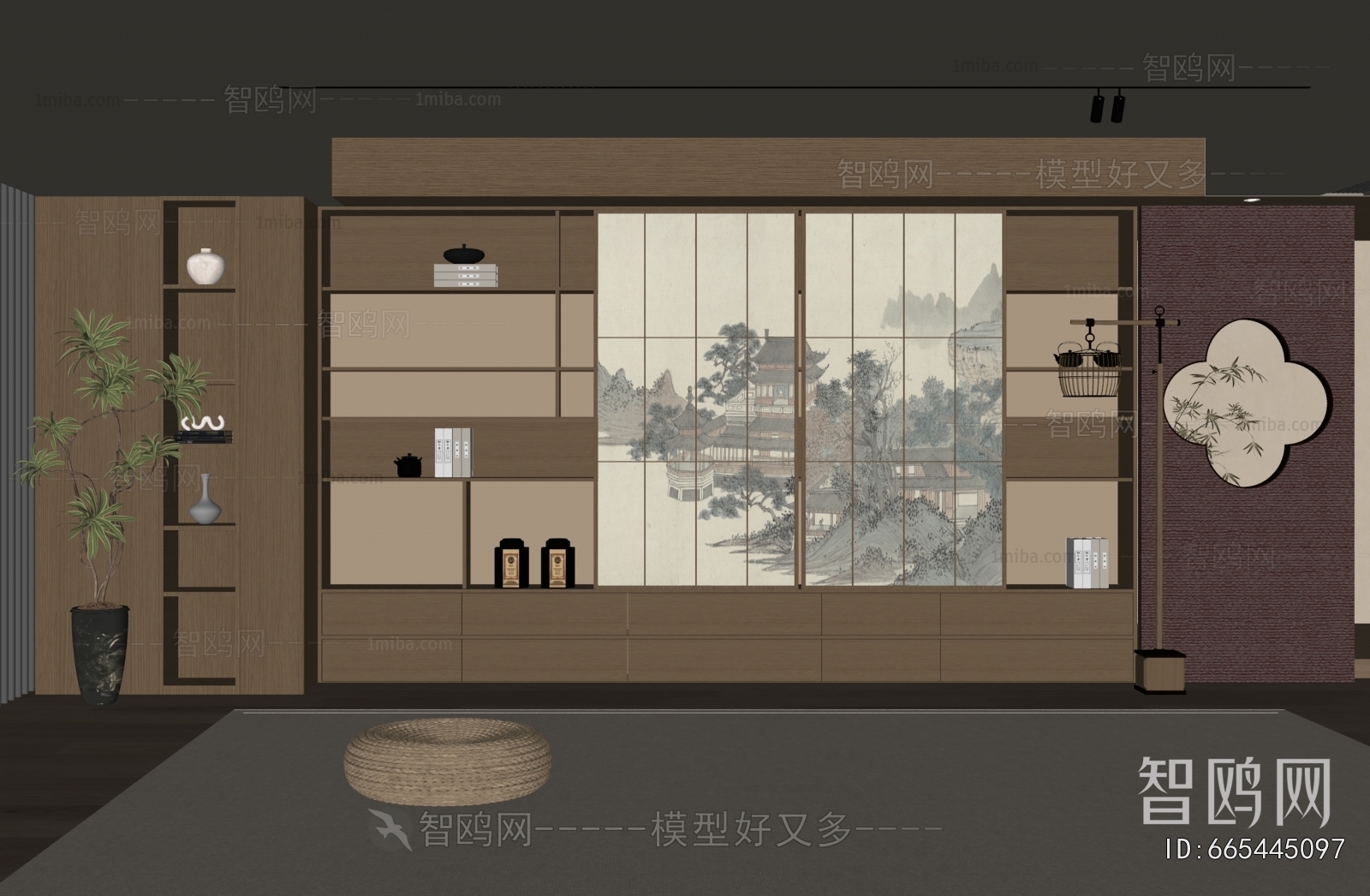 New Chinese Style Bookcase