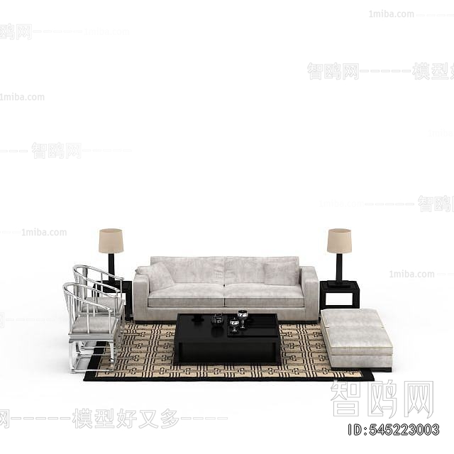 New Chinese Style Sofa Combination