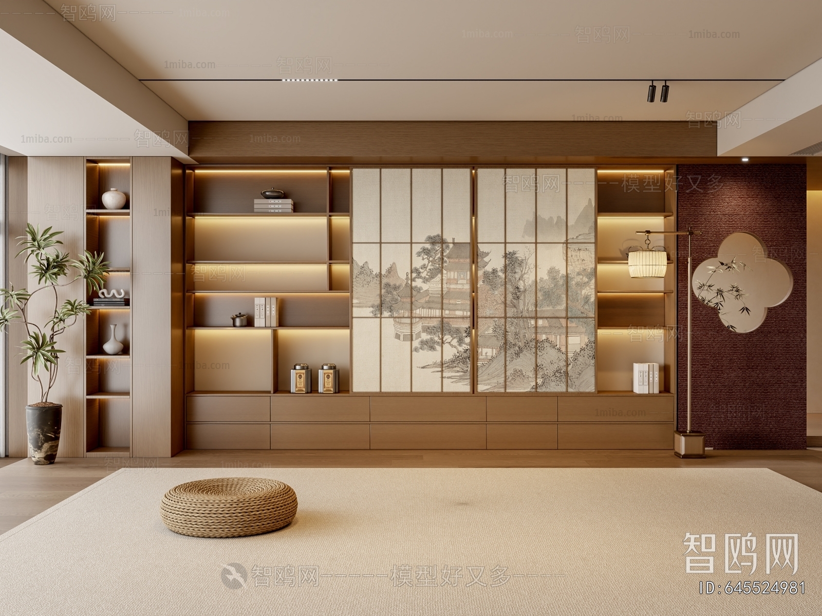 New Chinese Style Bookcase