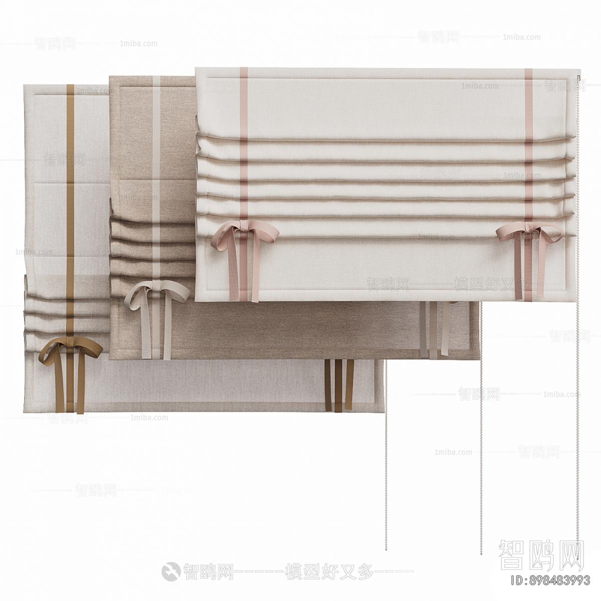 New Chinese Style Roman Curtain