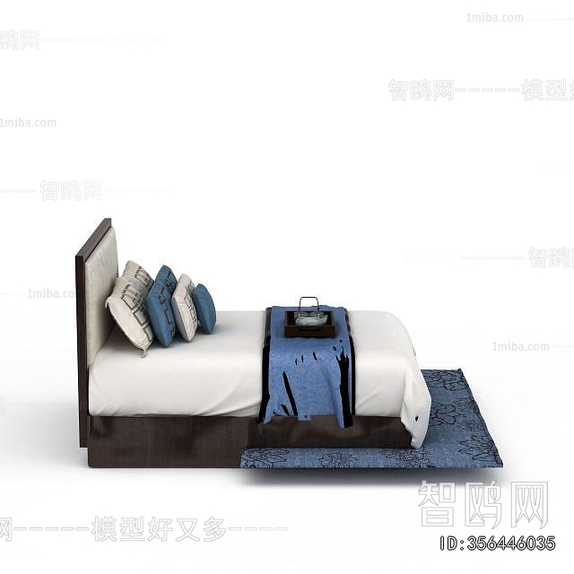 New Chinese Style Double Bed