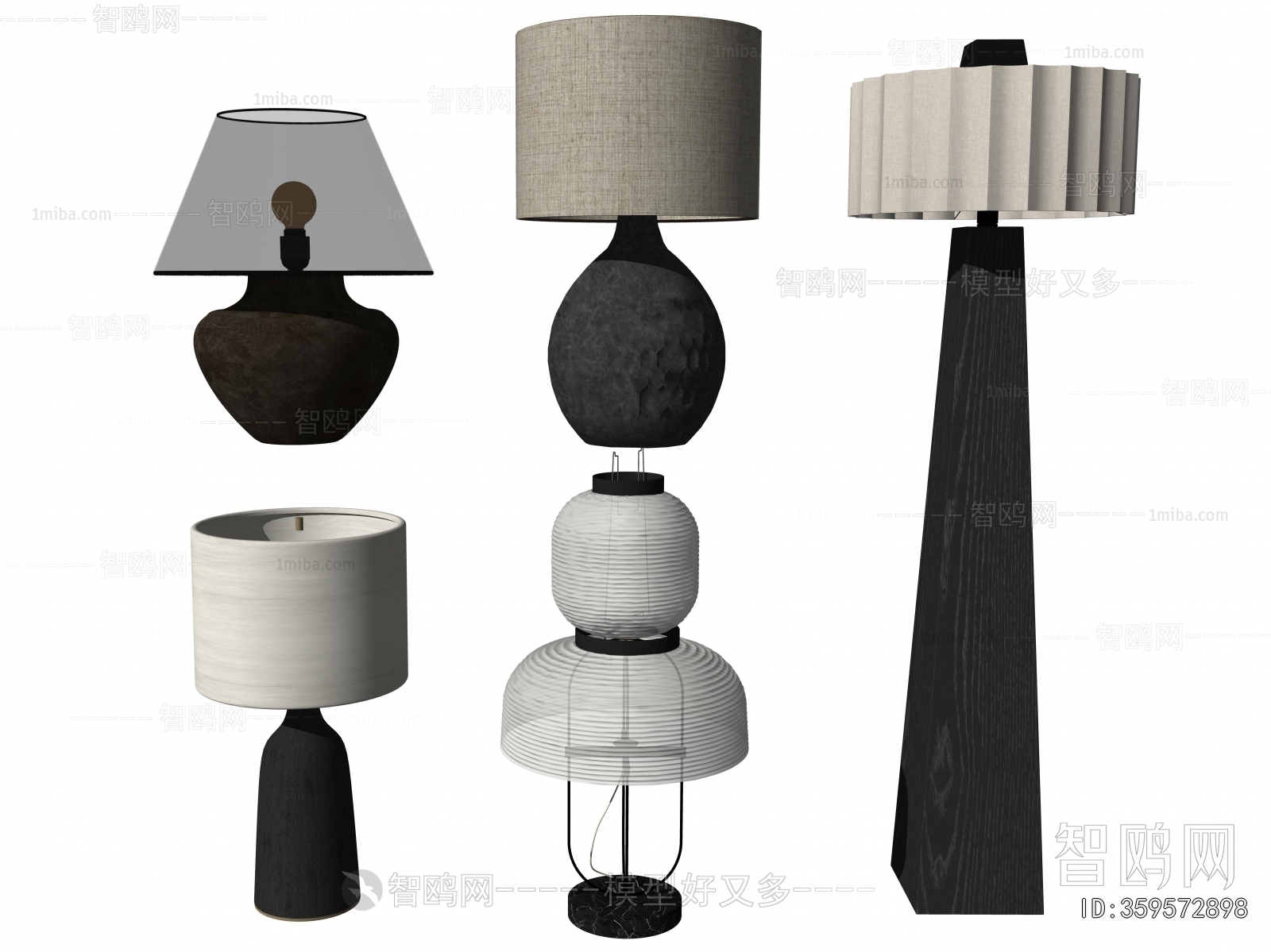 Wabi-sabi Style Table Lamp