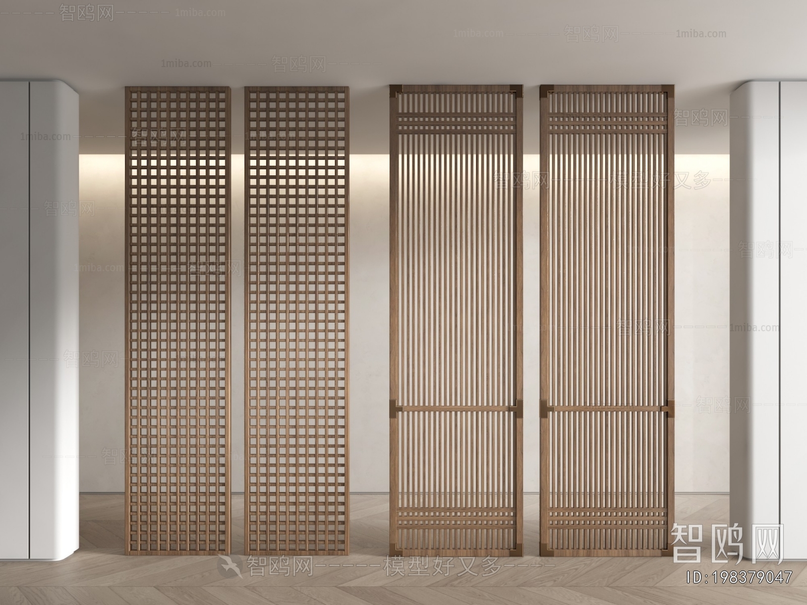 New Chinese Style Wooden Screen Partition