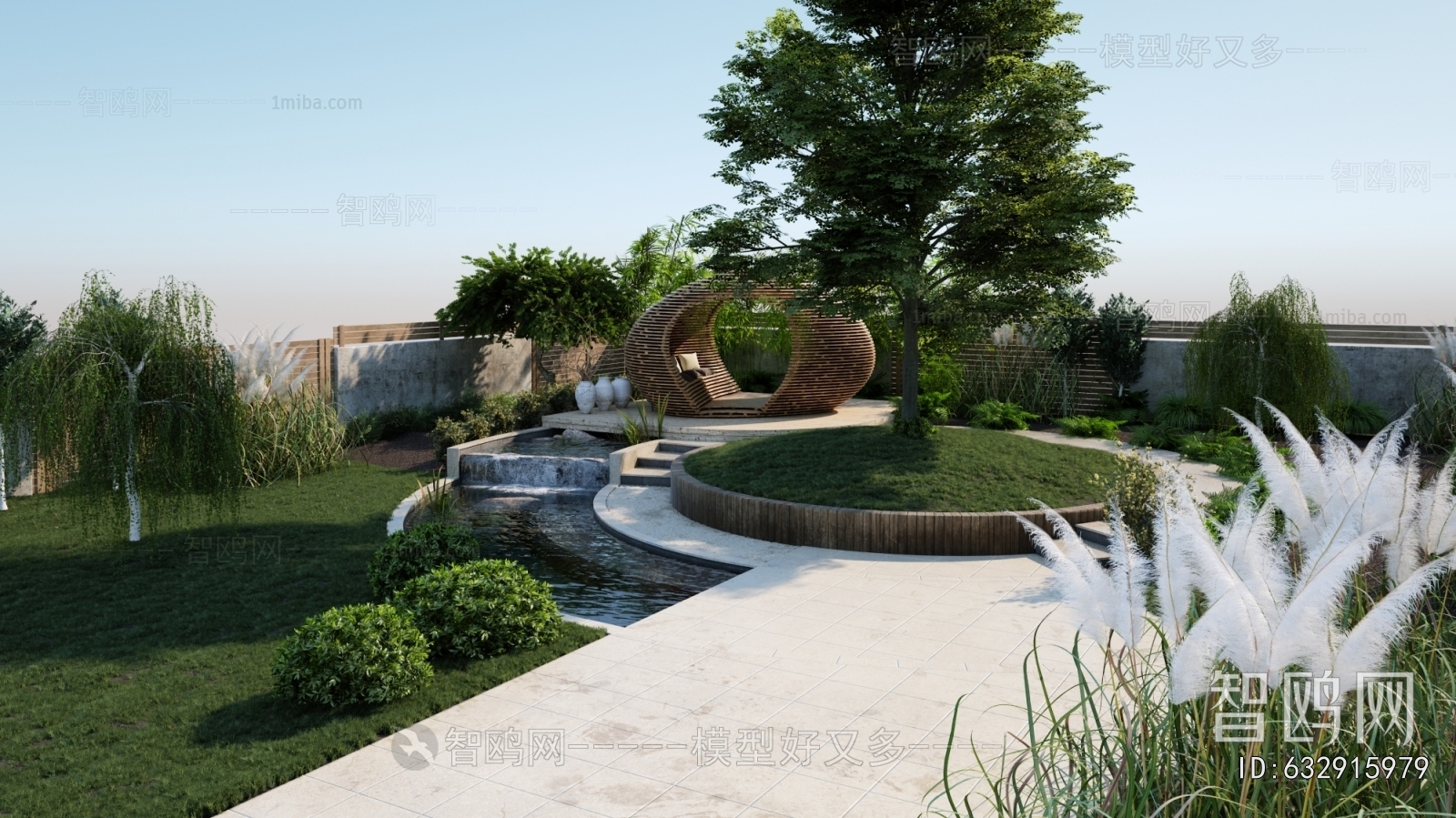 Modern Courtyard/landscape