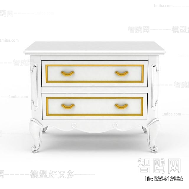 European Style Bedside Cupboard