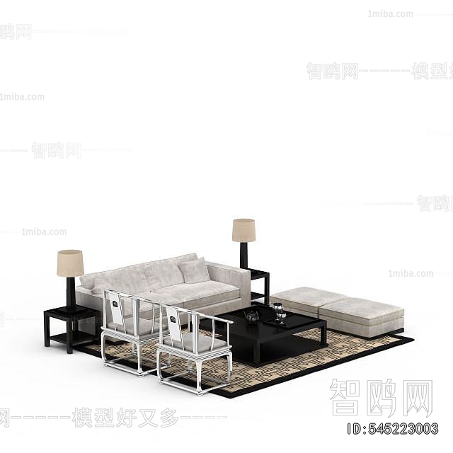 New Chinese Style Sofa Combination