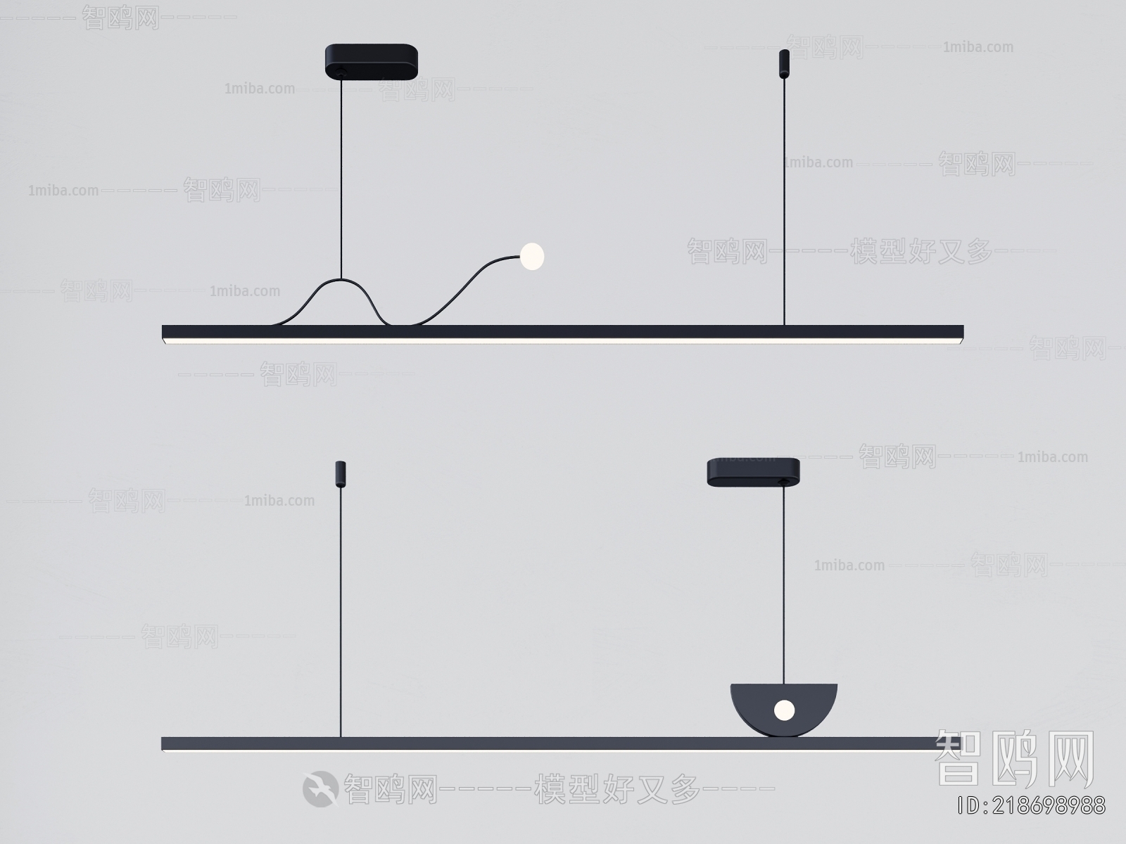 Modern Long Chandelier