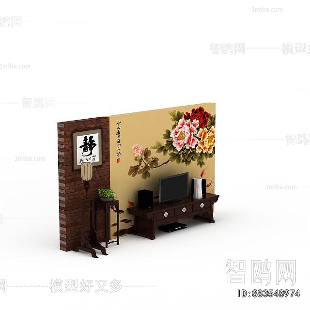 New Chinese Style TV Cabinet