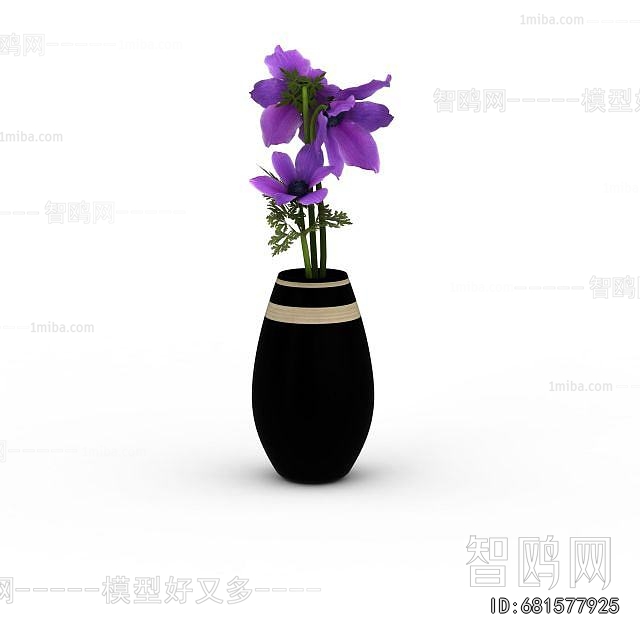 Modern Potted Green Plant