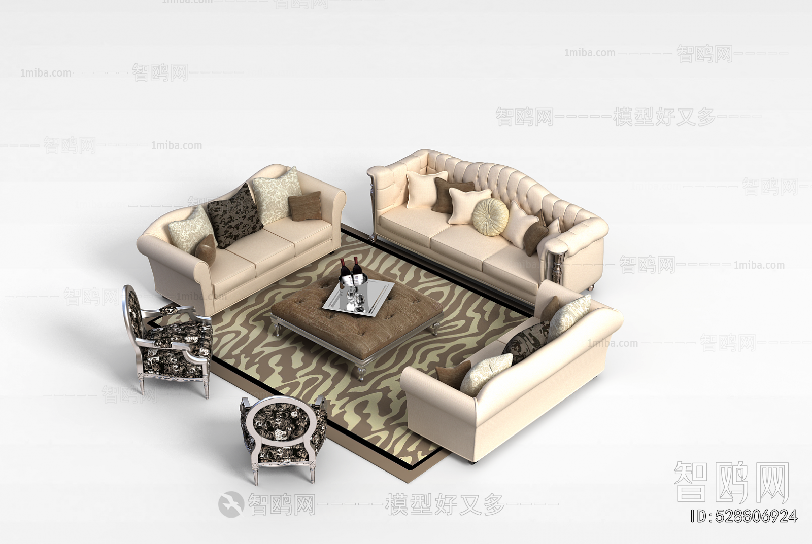 European Style Sofa Combination