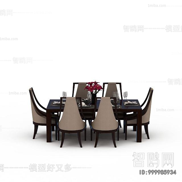 American Style Dining Table And Chairs