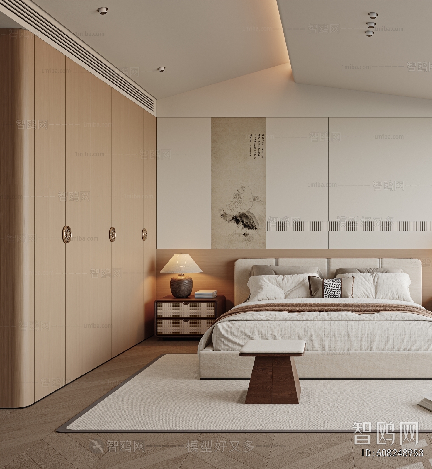 New Chinese Style Bedroom